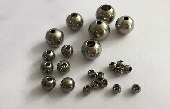 drilled steel ball